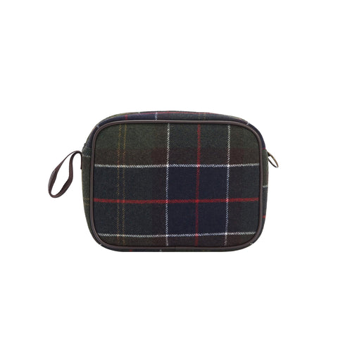 Barbour Trousse Beauty Case Donna motivo tartan Verde - Francavilla Moda